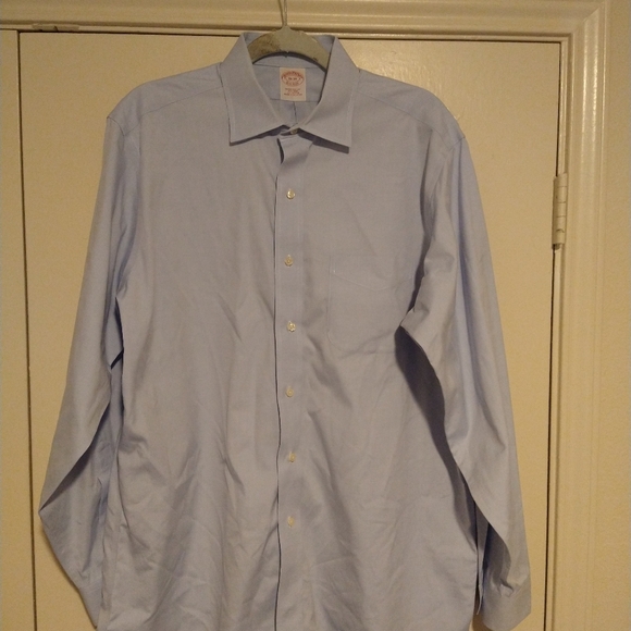 Brooks Brothers 1818 Blue Long Sleeve Button Up Shirt Men's sz 16-34. - Picture 3 of 5